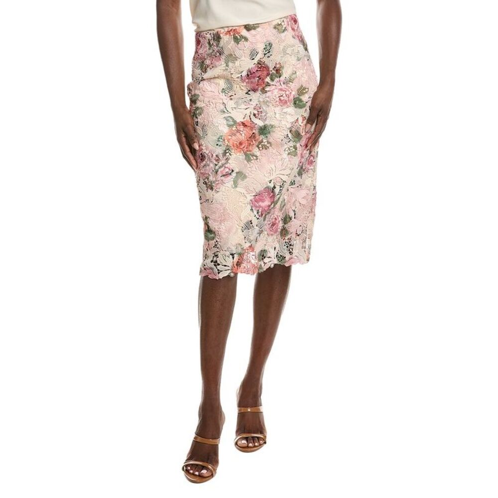 Ungaro Womens Claro Lace Mini Skirt, Brown